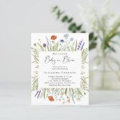 Budget Wildbloem Baby shower (Staand voorkant)