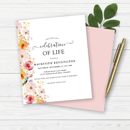 Budget Wildbloemen Viering van het leven Memorial