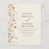 Budget Wildflower Alles in Een QR Code Trouwen (Voorkant)