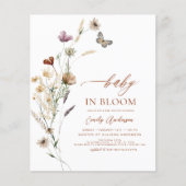 Budget Wildflower Baby in Bloom Shower Terracotta (Voorkant)
