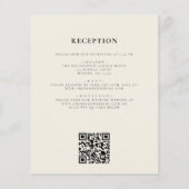 Budget Wildflower Beige Alles in Een QR Code Trouw (Achterkant)
