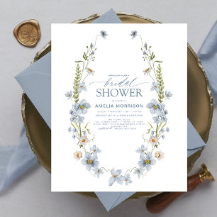 Budget Wildflower Bridal Shower Invitation