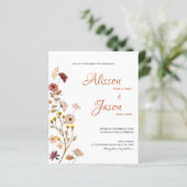 Budget Wildflower Fall Weddenschap (Staand voorkant)