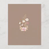 Budget Wildflower Garden Doopuitnodiging (Achterkant)