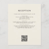 Budget Wildflower QR Code Huwelijksuitnodiging Flyer (Achterkant)