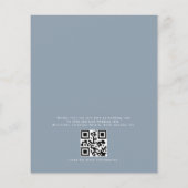 Budget Wildflower QR Code Huwelijksuitnodiging Flyer (Achterkant)
