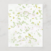 Budget Wildflower Spring bruiloft uitnodiging (Achterkant)