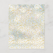 Budget Winter 50th Jubileum Gold Hearts Invite (Achterkant)