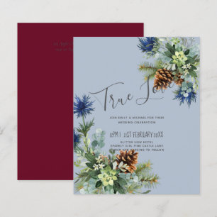 BUDGET Winter Blue Thistle Eucalyptus Weddenschap