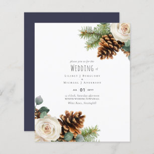 BUDGET Winter Eucalyptus Pine Cones Weddenschap