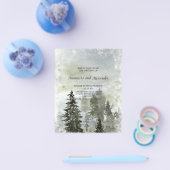 Budget/WINTER/Forest-Wedding Invitation. Flyer (Enkel)