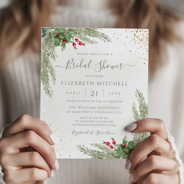 Budget Winter Greenery Bridal Shower (Creator heeft geüpload)