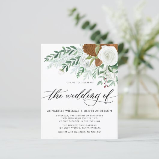 Budget Winter Greenery Wedding (Staand voorkant)