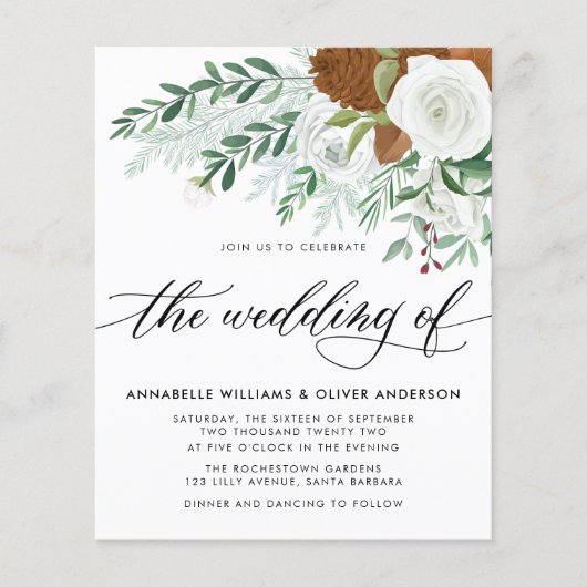 Budget Winter Greenery Wedding (Voorkant)