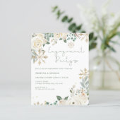 Budget Winter Snowflake Floral Verloving (Staand voorkant)