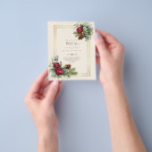 BUDGET Winterhuwelijk Bruidsrozen Eucalyptus Flyer (Hand)