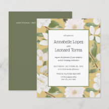 BUDGET Witte bloemen verlaat geel huwelijk