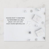 Budget Witte Granaam Kerstfeest Party Flyer (Achterkant)