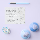 Budget Witte Granaam Kerstfeest Party Flyer (Enkel)