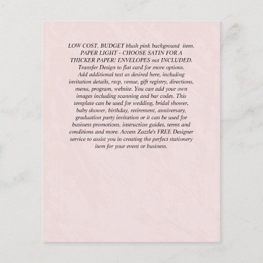 BUDGET WITTE ROZEN SPAREN DATA TROUW CHIC FLYER (Achterkant)