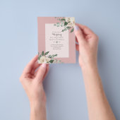 BUDGET Witte Rozen Trouwkaarten Goedkoopst Flyer (Hand)