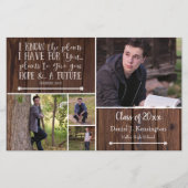 Budget Wood Bijbel Verse Afstuderen Foto Collage (Voorkant)