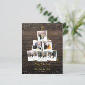 Budget Wood & Gold Kerstmis Aangepaste foto's Coll (Staand voorkant)