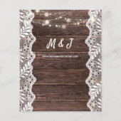 Budget Wood Lace String Lights Wedding (Achterkant)