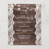 Budget Wood Lace String Lights Wedding (Voorkant)