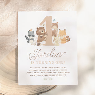 Budget Woodland Animals Eerste Verjaardagsfeest
