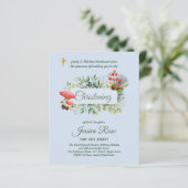 BUDGET Woodland Boys Christening Invites Baptisme (Staand voorkant)