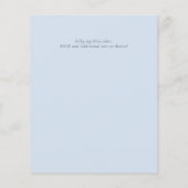 BUDGET Woodland Boys Christening Invites Baptisme (Achterkant)