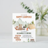 Budget Woodland Happy Camper Camping Kinderen Verj (Staand voorkant)