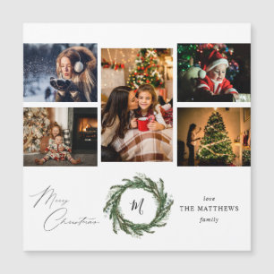 Budget Wreater Monogram 5 Foto Merry Kerstmis v2