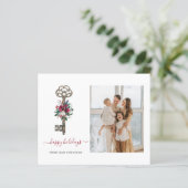 Budget xmas Key Nous avons Déplacé la carte de vac (Debout devant)