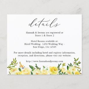 Budget Yellow Floral — brochure