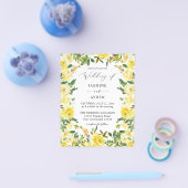 Budget Yellow Floral Wedding V2 Flyer (Enkel)