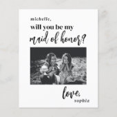 Budget zal je mijn bruidsmeisje zijn fotovoorstel (Voorkant)