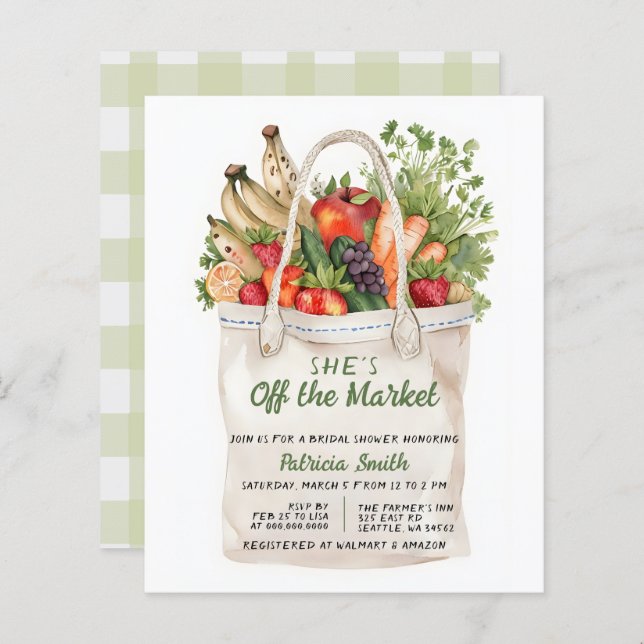 Budget Ze is uit het Vrijgezellenfeest van de mark (Voorkant / Achterkant)