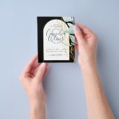 BUDGET Zee Glass Gold Leaf Ampersand Weddenschap Flyer (Hand)