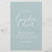 BUDGET Zee Glass Sage Green Monochrome Weddenschap Flyer (Voorkant)