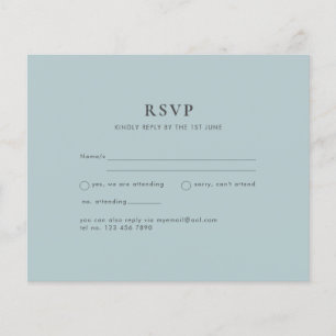 BUDGET Zee Glass Sage Green Monochrome Weddenschap Flyer