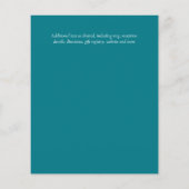 BUDGET Zeeschildpadden STRAND Bruiloft Koraal Teal (Achterkant)