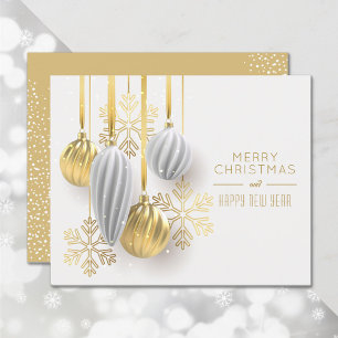 Budget Zilver Goud Versiering Kerst Wenskaarten