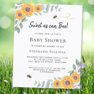 Budget zo mooi als uitnodiging tot Baby shower