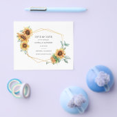 Budget Zonnebloem Bloem Geometrisch Bewaar de datu Flyer (Enkel)