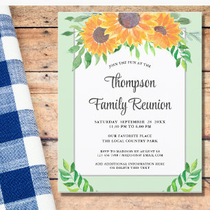 Budget Zonnebloemen Gezinsreünie