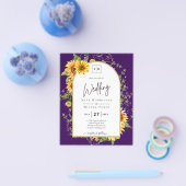 BUDGET Zonnebloemen Weduwen Nodig QR-code RSVP uit Flyer (Enkel)