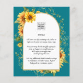 BUDGET Zonnebloemen Weduwen Nodig QR-code RSVP uit Flyer (Achterkant)