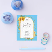 BUDGET Zonnebloemen Weduwen Nodig QR-code RSVP uit Flyer (Enkel)